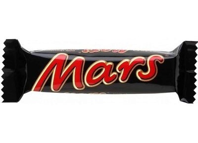 A wrapped Mars Bar - instantly recognisable